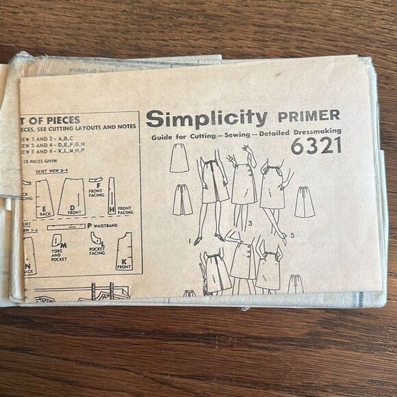 Vintage 1965 Simplicity 6321 Women's Skirt Pattern - Picture 3 of 4